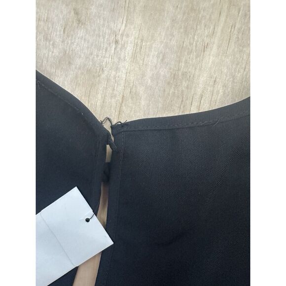 Halogen Women’s Blouse Black Classy Top New! Lined - Picture 3 of 5